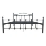 Κρεβάτι Wotso  μεταλλικό σε μαύρη απόχρωση 150x200εκ
