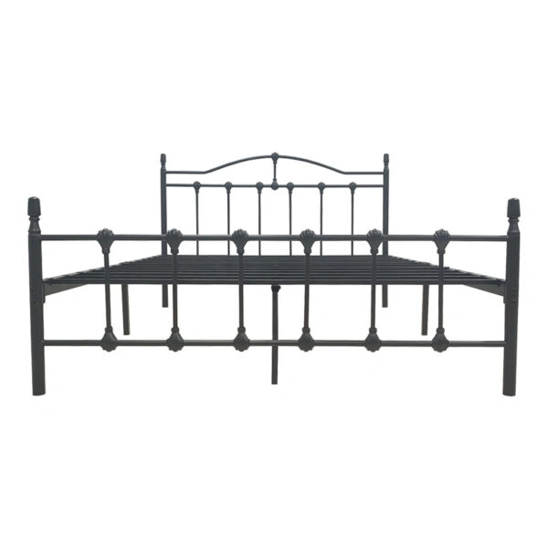 Κρεβάτι Wotso  μεταλλικό σε μαύρη απόχρωση 150x200εκ