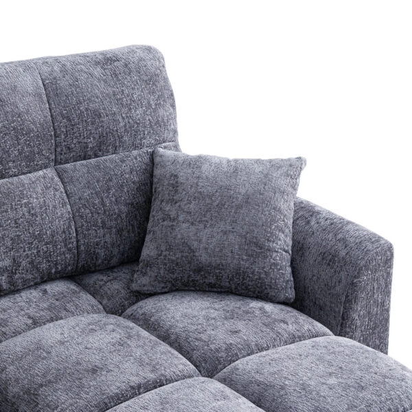 Γωνιακός αναστρέψιμος καναπές κρεβάτι Comfie με αποθηκευτικό χώρο ανθρακί ύφασμα 260x158x98εκ