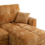 Γωνιακός αναστρέψιμος καναπές κρεβάτι Comfie με αποθηκευτικό χώρο camel ύφασμα 260x156x98εκ