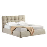 CHOCOLAT ΚΡΕΒΑΤΙ (ΓΙΑ ΣΤΡΩΜΑ 160x200cm) BEIGE 223x185x108