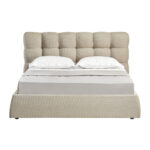 CHOCOLAT ΚΡΕΒΑΤΙ (ΓΙΑ ΣΤΡΩΜΑ 160x200cm) BEIGE 223x185x108