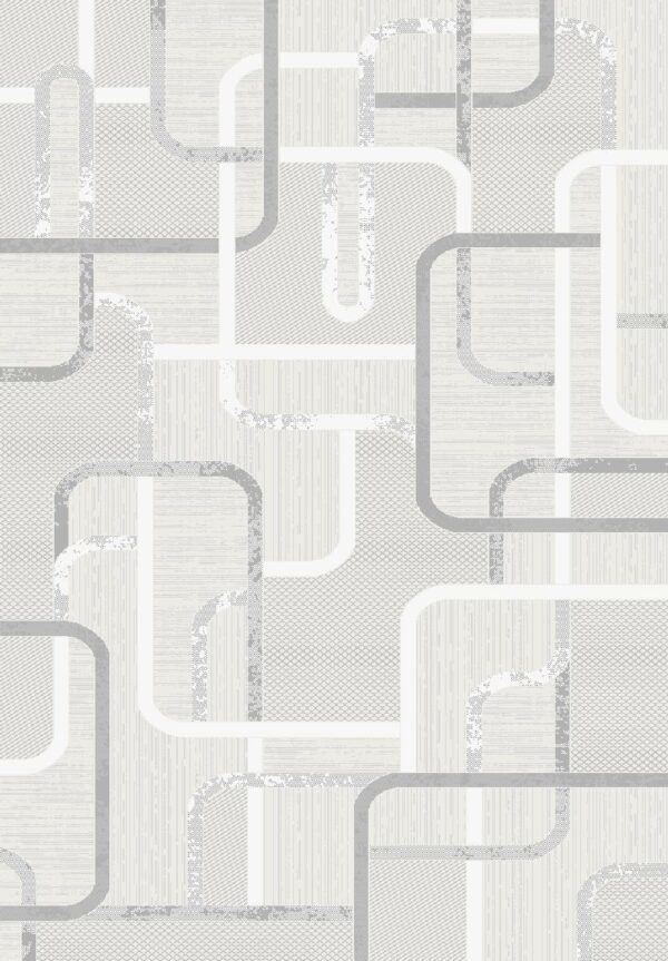 ΧΑΛΙ OSLO 5385/SF 456 IVORY-LIGHT GREY - 200cm x 290cm