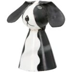 Φιγούρα φράχτη Dog Metal White Assorted 3 Times 7X6X7Cm 7X6X7Cm