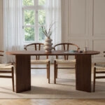 Τραπέζι Sablin Megapap χρώμα καρυδί 180x89,5x75εκ.