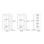 Ντουλάπα ρούχων Vivian Megapap πεντάφυλλη χρώμα καρυδί 200x51,8x181εκ.