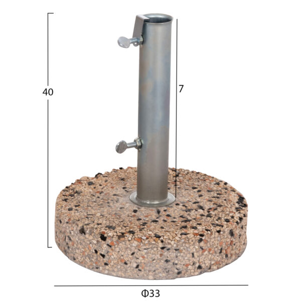 ΒΑΣΗ ΟΜΠΡΕΛΑΣ ΨΗΦΙΔΑ 15KG HM5476.15 ΜΕ ΣΩΛΗΝΑ ΔΙΑΜΕΤΡΟΥ Φ52