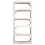 ΒΙΒΛΙΟΘΗΚΗ ΣΕΙΡΑ SANTORINI HM18062 MDF ΣΕ ΥΠΟΛΕΥΚΟ ΧΡΩΜΑ 80x38x180Yεκ.