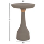 ΒΟΗΘΗΤΙΚΟ ΤΡΑΠΕΖΙ ΓΙΑ ΛΑΜΠΑΤΕΡ TORG HM18170.03 FIBER CEMENT ΓΚΡΙ Φ41x62Υεκ.