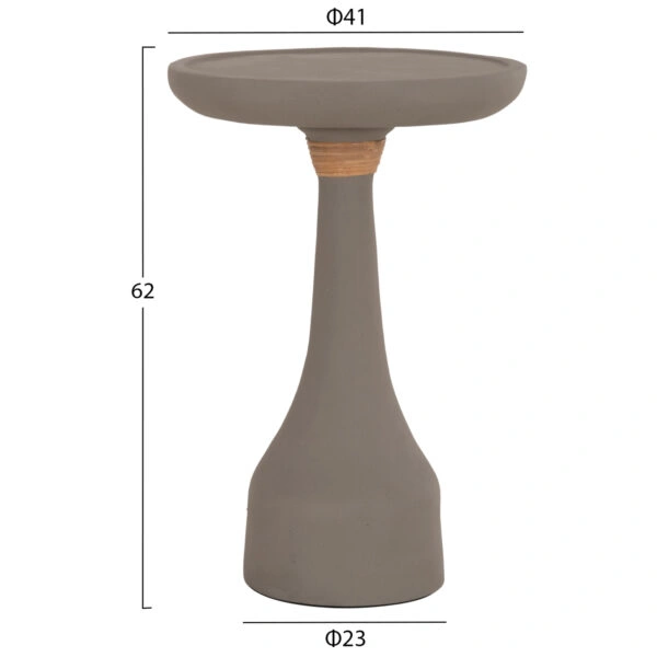 ΒΟΗΘΗΤΙΚΟ ΤΡΑΠΕΖΙ ΓΙΑ ΛΑΜΠΑΤΕΡ TORG HM18170.03 FIBER CEMENT ΓΚΡΙ Φ41x62Υεκ.