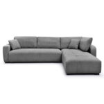 ΓΩΝΙΑΚΟΣ ΚΑΝΑΠΕΣ ΑΝΑΣΤΡΕΨΙΜΟΣ MEDEL HM3288.01 ΓΚΡΙ P.E. ΥΦΑΣΜΑ 296x208x80Υεκ