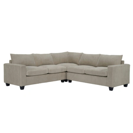 ΓΩΝΙΑΚΟΣ ΚΑΝΑΠΕΣ CALDER HM3286.03 ΜΠΕΖ ΥΦΑΣΜΑ 254x254x91Υεκ.