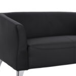 ΚΑΝΑΠΕΣ 2ΘΕΣΙΟΣ KIANA HM3122.21 ΜΕ ΜΑΥΡΟ PU 130x75x71 εκ.