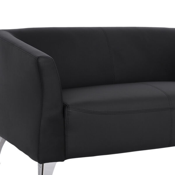 ΚΑΝΑΠΕΣ 2ΘΕΣΙΟΣ KIANA HM3122.21 ΜΕ ΜΑΥΡΟ PU 130x75x71 εκ.