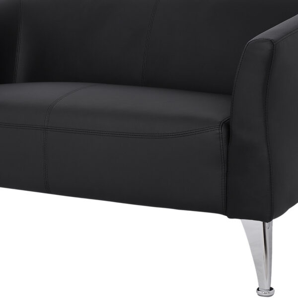 ΚΑΝΑΠΕΣ 2ΘΕΣΙΟΣ KIANA HM3122.21 ΜΕ ΜΑΥΡΟ PU 130x75x71 εκ.