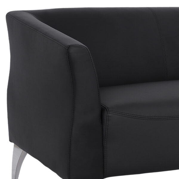 ΚΑΝΑΠΕΣ 2ΘΕΣΙΟΣ KIANA HM3122.21 ΜΕ ΜΑΥΡΟ PU 130x75x71 εκ.