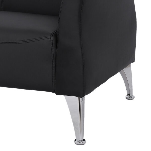 ΚΑΝΑΠΕΣ 2ΘΕΣΙΟΣ KIANA HM3122.21 ΜΕ ΜΑΥΡΟ PU 130x75x71 εκ.