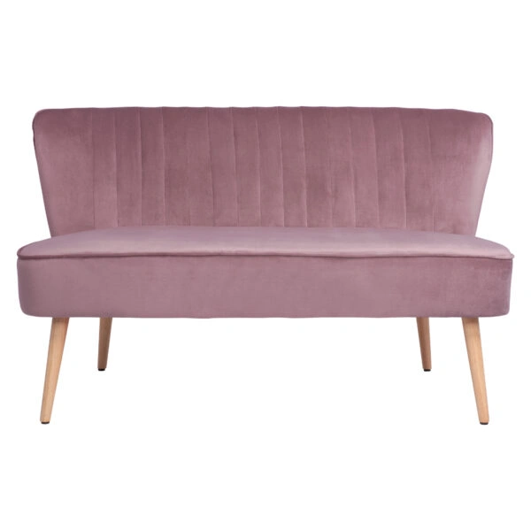 ΚΑΝΑΠΕΣ ANDY 2ΘΕΣΙΟΣ ΣΑΠΙΟ ΜΗΛΟ ΒΕΛΟΥΔΟ HM8401.02 128x70x77Υ εκ.