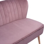 ΚΑΝΑΠΕΣ ANDY 2ΘΕΣΙΟΣ ΣΑΠΙΟ ΜΗΛΟ ΒΕΛΟΥΔΟ HM8401.02 128x70x77Υ εκ.