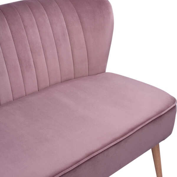 ΚΑΝΑΠΕΣ ANDY 2ΘΕΣΙΟΣ ΣΑΠΙΟ ΜΗΛΟ ΒΕΛΟΥΔΟ HM8401.02 128x70x77Υ εκ.