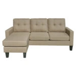 ΚΑΝΑΠΕΣ ΓΩΝΙΑ ΑΝΑΣΤΡΕΨΙΜΗ MEGGY HM3297.03 ΜΠΕΖ ΥΦΑΣΜΑ 184,5x129x86Yεκ.