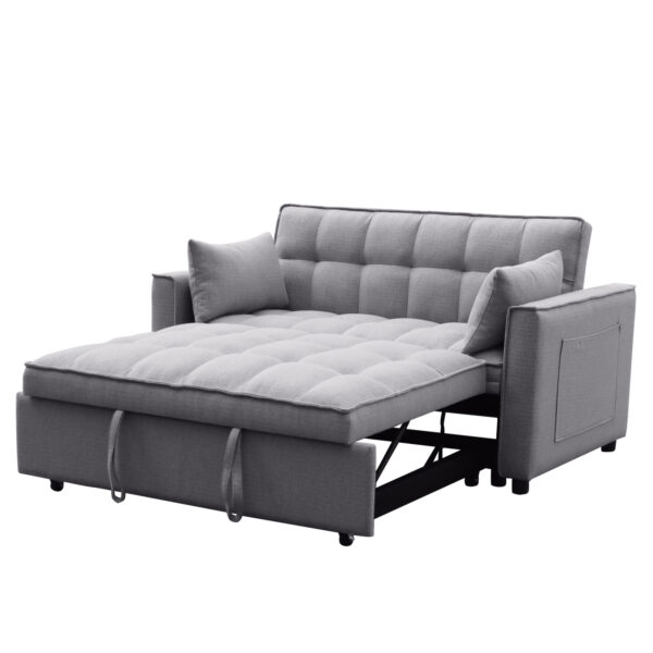 ΚΑΝΑΠΕΣ ΚΡΕΒΑΤΙ 2-ΘΕΣΙΟΣ BORG HM3289.01 ΓΚΡΙ ΥΦΑΣΜΑ 142x94x78Υεκ