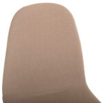 ΚΑΡΕΚΛΑ LEONARDO HM00100.07 ΥΦΑΣΜΑ ΜΠΕΖ ΚΑΙ ΜΕΤΑΛΛΙΚΑ ΠΟΔΙΑ 45x52x85 εκ.