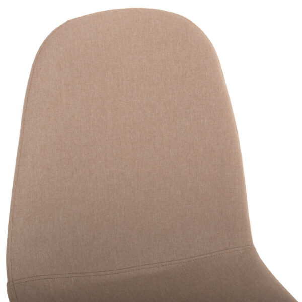 ΚΑΡΕΚΛΑ LEONARDO HM00100.07 ΥΦΑΣΜΑ ΜΠΕΖ ΚΑΙ ΜΕΤΑΛΛΙΚΑ ΠΟΔΙΑ 45x52x85 εκ.