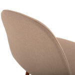 ΚΑΡΕΚΛΑ LEONARDO HM00100.07 ΥΦΑΣΜΑ ΜΠΕΖ ΚΑΙ ΜΕΤΑΛΛΙΚΑ ΠΟΔΙΑ 45x52x85 εκ.