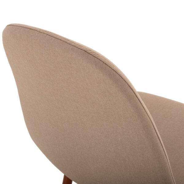 ΚΑΡΕΚΛΑ LEONARDO HM00100.07 ΥΦΑΣΜΑ ΜΠΕΖ ΚΑΙ ΜΕΤΑΛΛΙΚΑ ΠΟΔΙΑ 45x52x85 εκ.