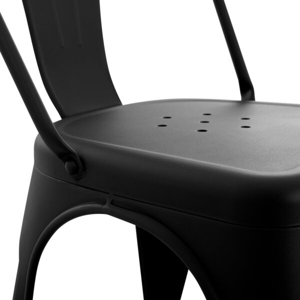 ΚΑΡΕΚΛΑ ΜΕΤΑΛΛΙΚΗ MELITA-PRO HM8641.42 ΜΑΥΡΟ ΜΑΤ 44x47x84.5Υεκ.