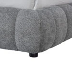 ΚΡΕΒΑΤΙ ΔΙΠΛΟ ΜΕ ΑΠΟΘ.ΧΩΡΟ MALFOY HM730.01 ΓΚΡΙ ΜΠΟΥΚΛΕ ΥΦΑΣΜΑ--ΣΤΡΩΜΑ 160x200εκ