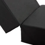 ΜΑΞΙΛΑΡΙ ΞΑΠΛΩΣΤΡΑΣ TEXTILENE SIFNOS ΜΑΥΡΟ HM11761.01 198(119+79)x70x20Yεκ.