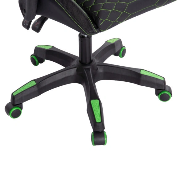 ΠΟΛΥΘΡΟΝΑ GAMING LOOT HM1204 ΜΑΥΡΟ-ΠΡΑΣΙΝΟ PVC & NYLON 51x49x125Υεκ.