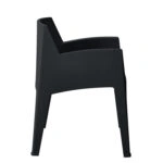 ΠΟΛΥΘΡΟΝΑ ΠΟΛΥΠΡΟΠΥΛΕΝΙΟΥ SLEEK HM6370.02 ΜΑΥΡΗ 57x56x82,5Υεκ.