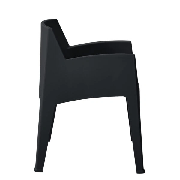 ΠΟΛΥΘΡΟΝΑ ΠΟΛΥΠΡΟΠΥΛΕΝΙΟΥ SLEEK HM6370.02 ΜΑΥΡΗ 57x56x82,5Υεκ.