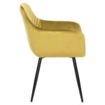 ΠΟΛΥΘΡΟΝΑ ΤΡΑΠΕΖΑΡΙΑΣ LATRELL HM8582.07 ΒΕΛΟΥΔΟ ΛΑΔΙ-ΜΕΤΑΛΛΙΚΑ ΠΟΔΙΑ 55x57x84Υεκ.