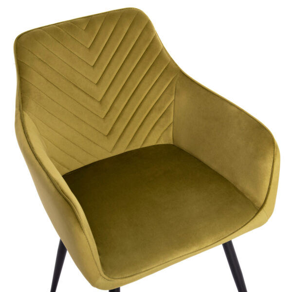 ΠΟΛΥΘΡΟΝΑ ΤΡΑΠΕΖΑΡΙΑΣ LATRELL HM8582.07 ΒΕΛΟΥΔΟ ΛΑΔΙ-ΜΕΤΑΛΛΙΚΑ ΠΟΔΙΑ 55x57x84Υεκ.