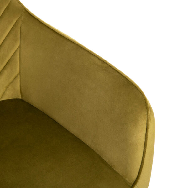 ΠΟΛΥΘΡΟΝΑ ΤΡΑΠΕΖΑΡΙΑΣ LATRELL HM8582.07 ΒΕΛΟΥΔΟ ΛΑΔΙ-ΜΕΤΑΛΛΙΚΑ ΠΟΔΙΑ 55x57x84Υεκ.