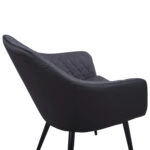 ΠΟΛΥΘΡΟΝΑΚΙ CHARLES HM8522.01 ΜΕ ΥΦΑΣΜΑ ΣΚΟΥΡΟ ΓΚΡΙ PU ΜΑΥΡΟ 57x63x83Υ εκ.
