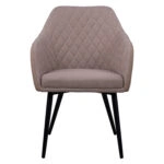 ΠΟΛΥΘΡΟΝΑΚΙ CHARLES HM8522.07 ΜΕ ΥΦΑΣΜΑ ΜΠΕΖ & PU ΜΠΕΖ 57x63x83Υ εκ.