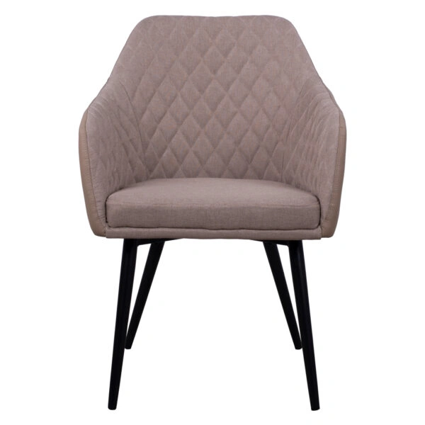 ΠΟΛΥΘΡΟΝΑΚΙ CHARLES HM8522.07 ΜΕ ΥΦΑΣΜΑ ΜΠΕΖ & PU ΜΠΕΖ 57x63x83Υ εκ.