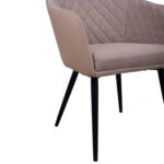 ΠΟΛΥΘΡΟΝΑΚΙ CHARLES HM8522.07 ΜΕ ΥΦΑΣΜΑ ΜΠΕΖ & PU ΜΠΕΖ 57x63x83Υ εκ.