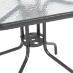 ΣΕΤ 3ΤΜΧ ΜΕ ΤΡΑΠΕΖΙ FIGO 70Χ70Χ72Υ & ΠΟΛΥΘΡΟΝΕΣ LAURA ΓΚΡΙ ΧΡΩΜΑ HM10469