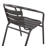 ΣΕΤ 3ΤΜΧ ΜΕ ΤΡΑΠΕΖΙ FIGO 70Χ70Χ72Υ & ΠΟΛΥΘΡΟΝΕΣ LAURA ΓΚΡΙ ΧΡΩΜΑ HM10469