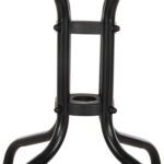 ΤΡΑΠΕΖΙ ΒΟΗΘΗΤΙΚΟ FIGO HM6067.03 ΜΕΤΑΛΛΙΚΟ ΜΑΥΡΟ-ΓΥΑΛΙΝΗ ΕΠΙΦΑΝΕΙΑ 45x45x50Yεκ