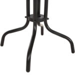 ΤΡΑΠΕΖΙ ΒΟΗΘΗΤΙΚΟ FIGO HM6067.03 ΜΕΤΑΛΛΙΚΟ ΜΑΥΡΟ-ΓΥΑΛΙΝΗ ΕΠΙΦΑΝΕΙΑ 45x45x50Yεκ