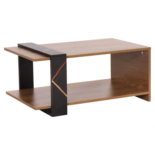 ΤΡΑΠΕΖΙ ΣΑΛΟΝΙΟΥ WILMA HM8950.12 ΜΕΛΑΜΙΝΗ ΣΕ ΦΥΣΙΚΟ-ΜΑΥΡΟ ΜΑΡΜΑΡΟ 80Χ50Χ35Υεκ.