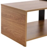 ΤΡΑΠΕΖΙ ΣΑΛΟΝΙΟΥ WILMA HM8950.12 ΜΕΛΑΜΙΝΗ ΣΕ ΦΥΣΙΚΟ-ΜΑΥΡΟ ΜΑΡΜΑΡΟ 80Χ50Χ35Υεκ.