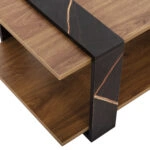 ΤΡΑΠΕΖΙ ΣΑΛΟΝΙΟΥ WILMA HM8950.12 ΜΕΛΑΜΙΝΗ ΣΕ ΦΥΣΙΚΟ-ΜΑΥΡΟ ΜΑΡΜΑΡΟ 80Χ50Χ35Υεκ.